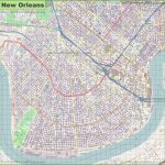 Large Detailed Map Of New Orleans Throughout Printable Map Of New Orleans