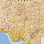 Large Detailed Map Of Nigeria With Cities And Towns Within Printable Map Of Nigeria