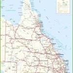 Large Detailed Map Of Queensland With Cities And Towns For Printable Map Of Queensland
