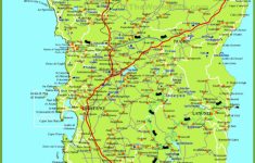 Large Detailed Map Of Sardinia With Cities, Towns And Roads Within ...