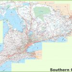 Large Detailed Map Of Southern Ontario For Free Printable Map Of Ontario