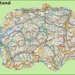 Large Detailed Map Of Switzerland With Cities And Towns Intended For Printable Map Of Switzerland