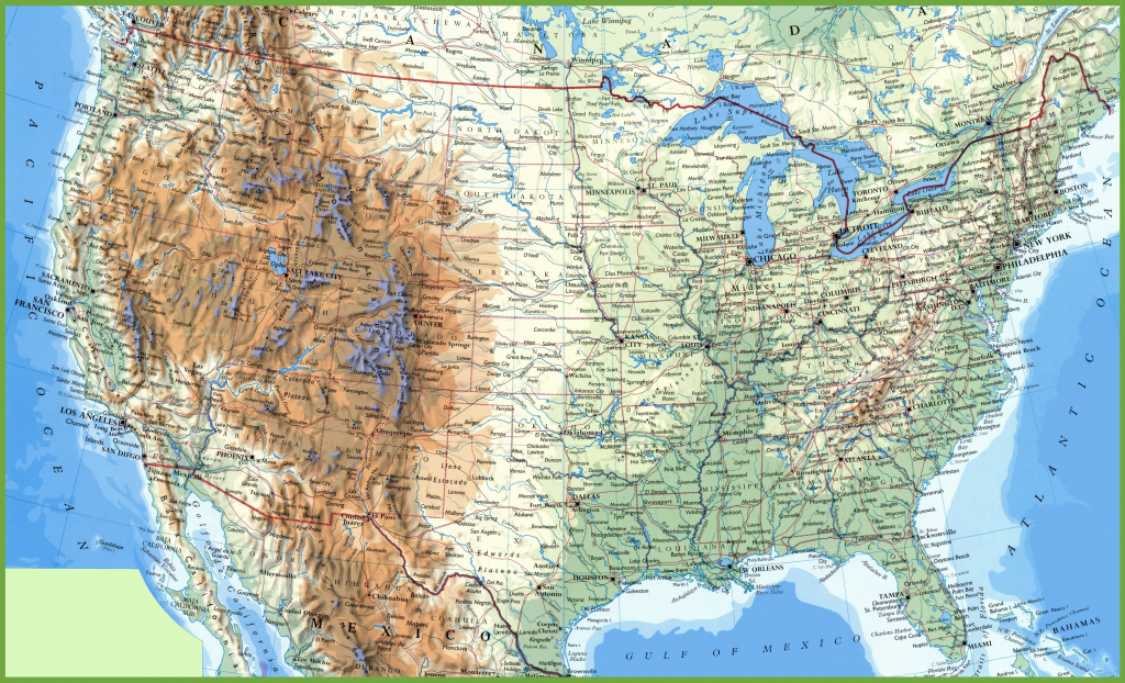 Large Detailed Map Of Usa With Cities And Towns intended for Printable Map Of Usa States And Cities