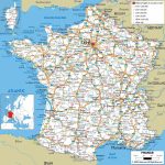 Large Detailed Road Map Of France With All Cities And Airports Inside Printable Map Of France With Cities