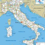 Large Detailed Road Map Of Italy With All Cities And Airports Pertaining To Printable Map Of Italy With Cities