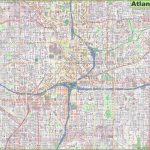 Large Detailed Street Map Of Atlanta Throughout Printable Map Of Atlanta