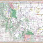 Large Detailed Tourist Map Of Montana With Cities And Towns Regarding Printable Map Of Montana