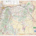 Large Detailed Tourist Map Of Oregon With Cities And Towns Within Printable Map Of Oregon