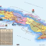 Large Detailed Travel Map Of Cuba With Printable Map Of Cuba