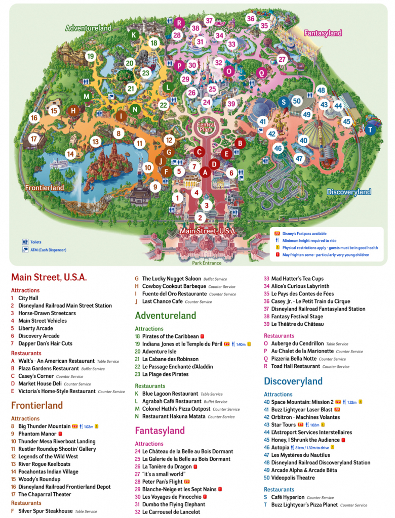 Large Disneyland Paris Maps For Free Download And Print | High throughout Disneyland Paris Map Printable