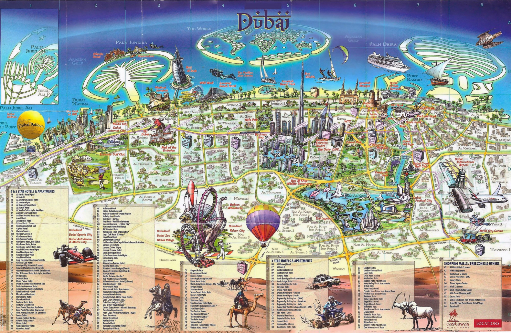 Large Dubai Maps For Free Download And Print | High-Resolution And regarding Printable Map Of Dubai