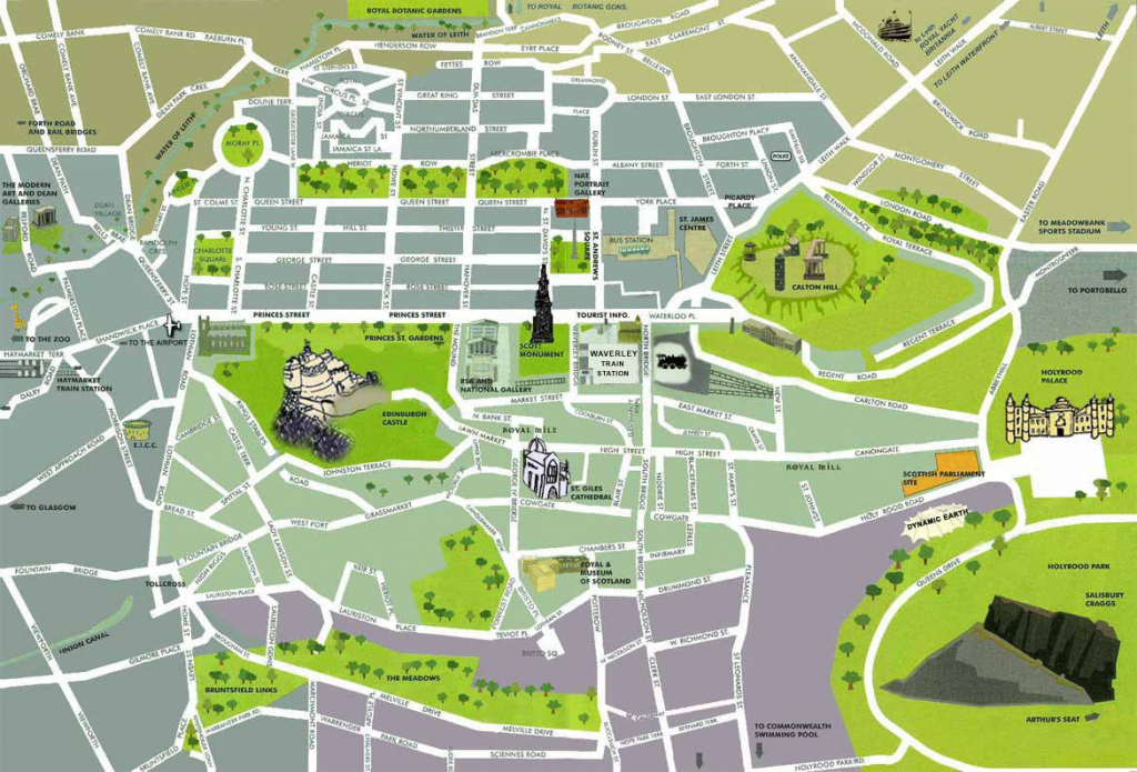 Large Edinburgh Maps For Free Download And Print | High-Resolution throughout Edinburgh Street Map Printable