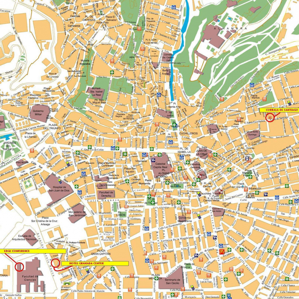 Large Granada Maps For Free Download And Print | High-Resolution And in Printable Street Map Of Nerja Spain