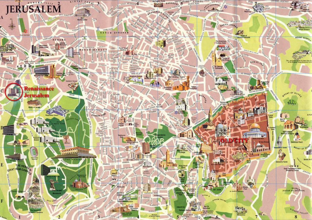 Large Jerusalem Maps For Free Download And Print | High-Resolution pertaining to Free Printable Aerial Maps