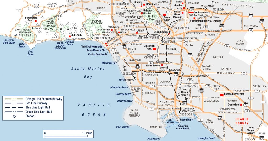 Large Los Angeles Maps For Free Download And Print | High-Resolution in Printable Map Of Los Angeles