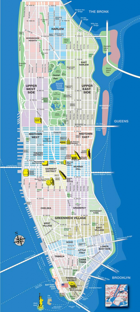 Large Manhattan Maps For Free Download And Print | High-Resolution intended for Printable Walking Map Of Midtown Manhattan