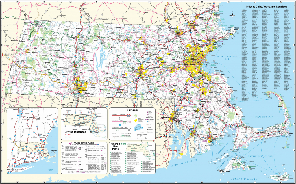 Large Massachusetts Maps For Free Download And Print | High for Printable Map Of Massachusetts Towns