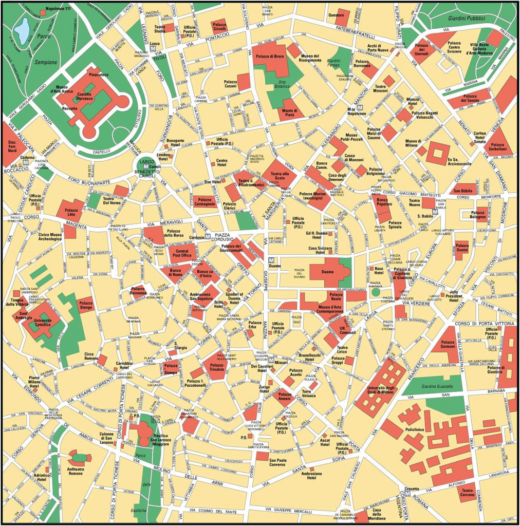 Large Milan Maps For Free Download And Print | High-Resolution And pertaining to Printable Map Of Milan