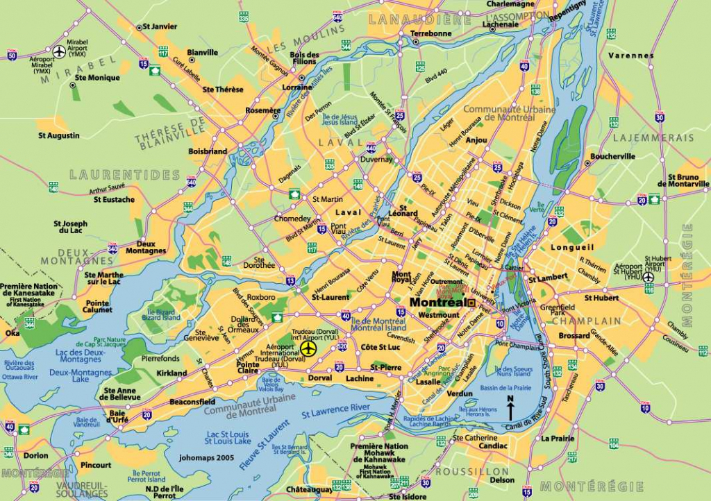 Large Montreal Maps For Free Download And Print | High-Resolution regarding Printable Map Of Montreal