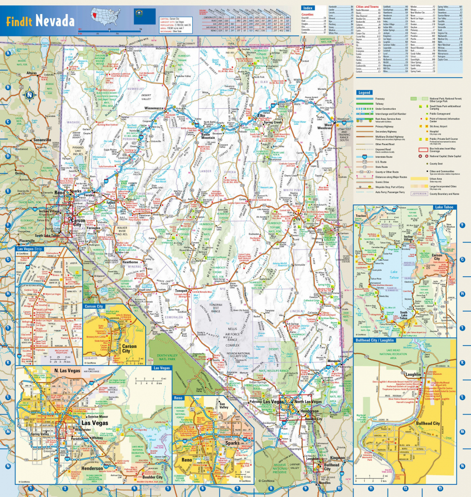 Large Nevada Maps For Free Download And Print | High-Resolution And regarding Printable Map Of Nevada