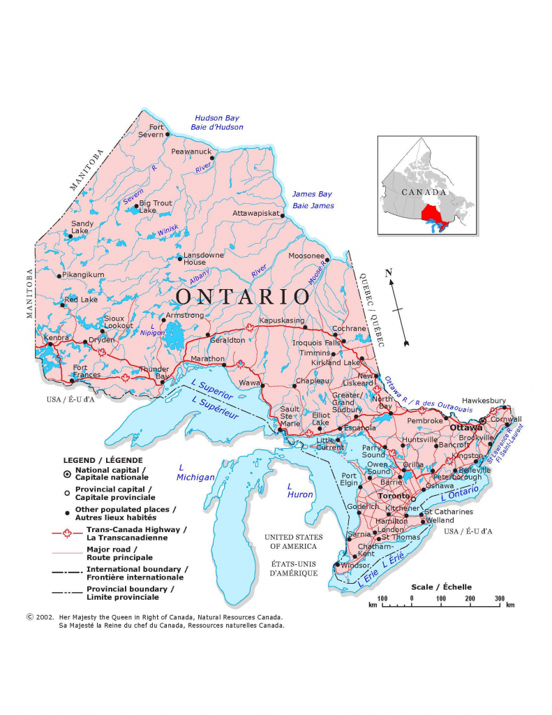 Large Ontario Town Maps For Free Download And Print | High with Printable Map Of Ontario