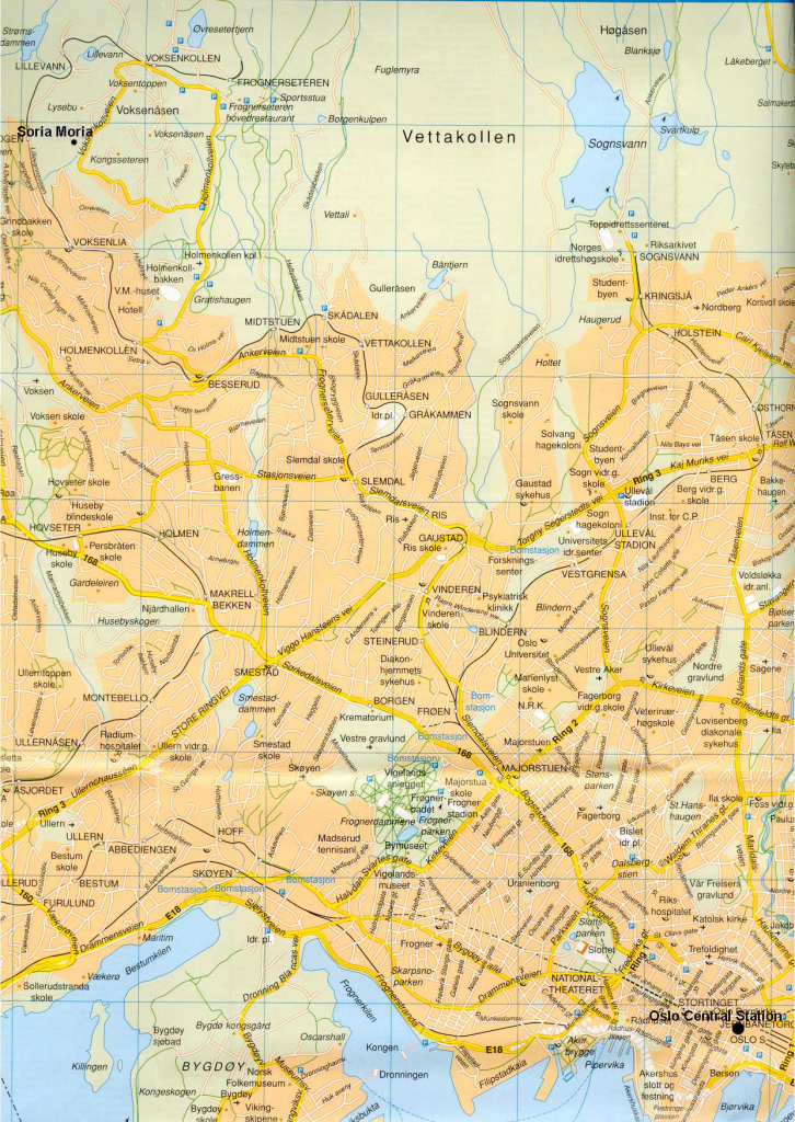 Large Oslo Maps For Free Download And Print | High-Resolution And pertaining to Oslo Map Printable