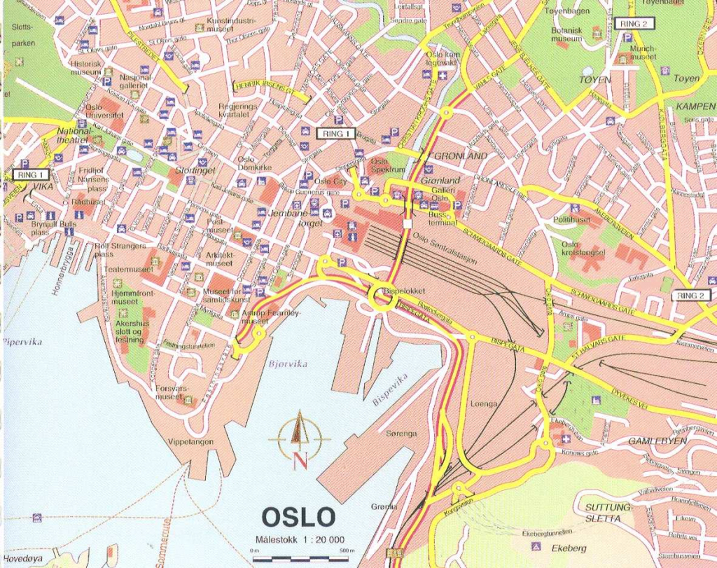 Large Oslo Maps For Free Download And Print | High-Resolution And regarding Oslo Tourist Map Printable
