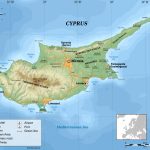 Large Physical Map Of Cyprus Pertaining To Printable Map Of Cyprus