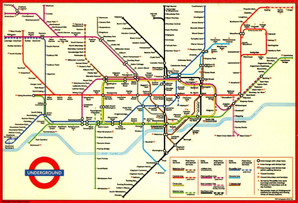 Large Print Tube Map Pleasing London Underground Printable With And inside Printable Underground Map