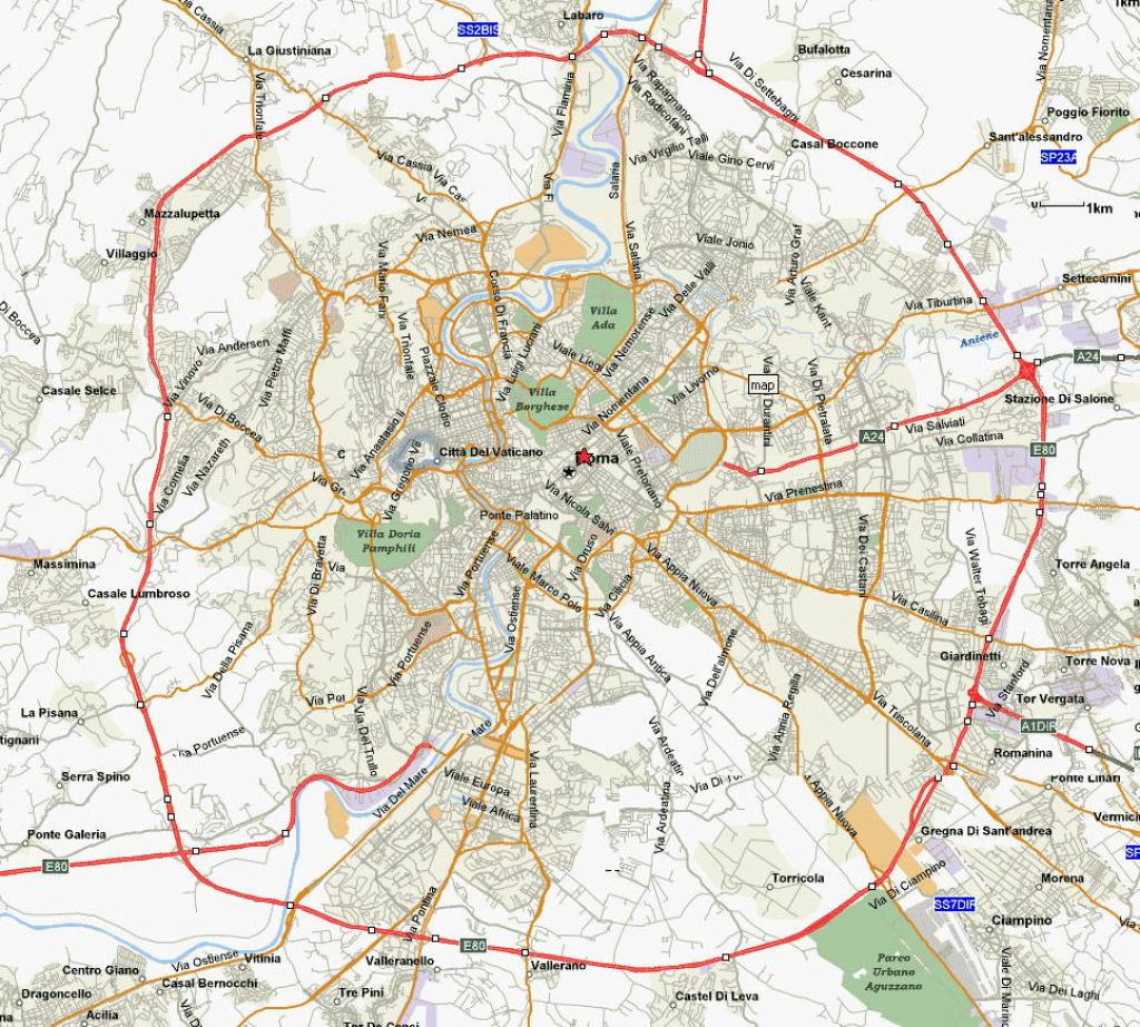 Large Rome Maps For Free Download And Print | High-Resolution And intended for Printable Walking Map Of Rome