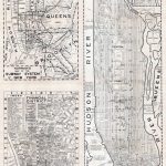 Large Scaled Printable Old Street Map Of Manhattan, New York City Within Printable New York Street Map