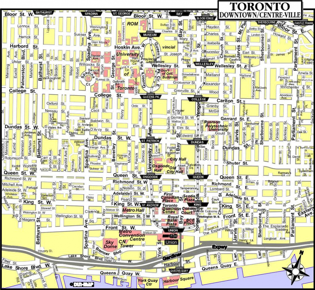 Large Toronto Maps For Free Download And Print | High-Resolution And throughout Printable Map Of Downtown Toronto