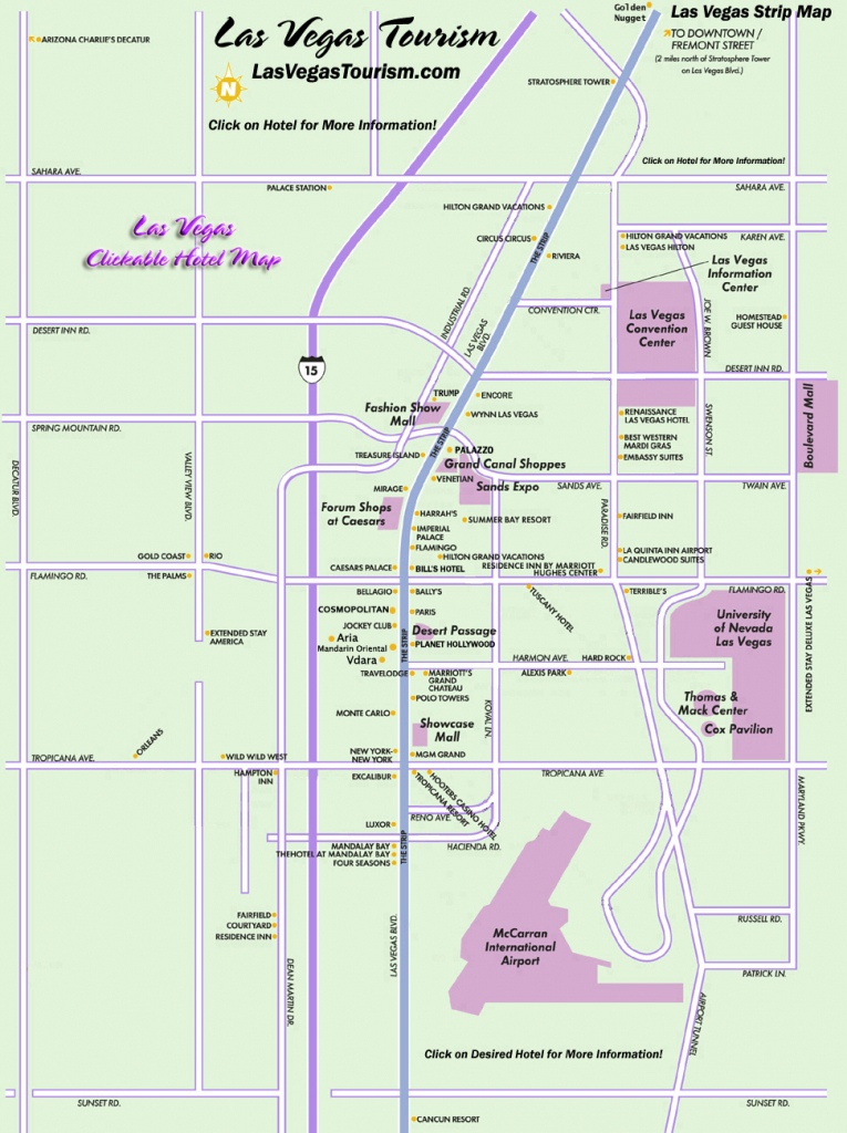 Las Vegas Map, Official Site - Las Vegas Strip Map in Printable Map Of Las Vegas Strip With Hotel Names