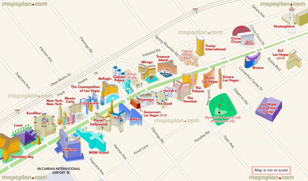 Las Vegas Maps - Top Tourist Attractions - Free, Printable City with regard to Las Vegas Tourist Map Printable