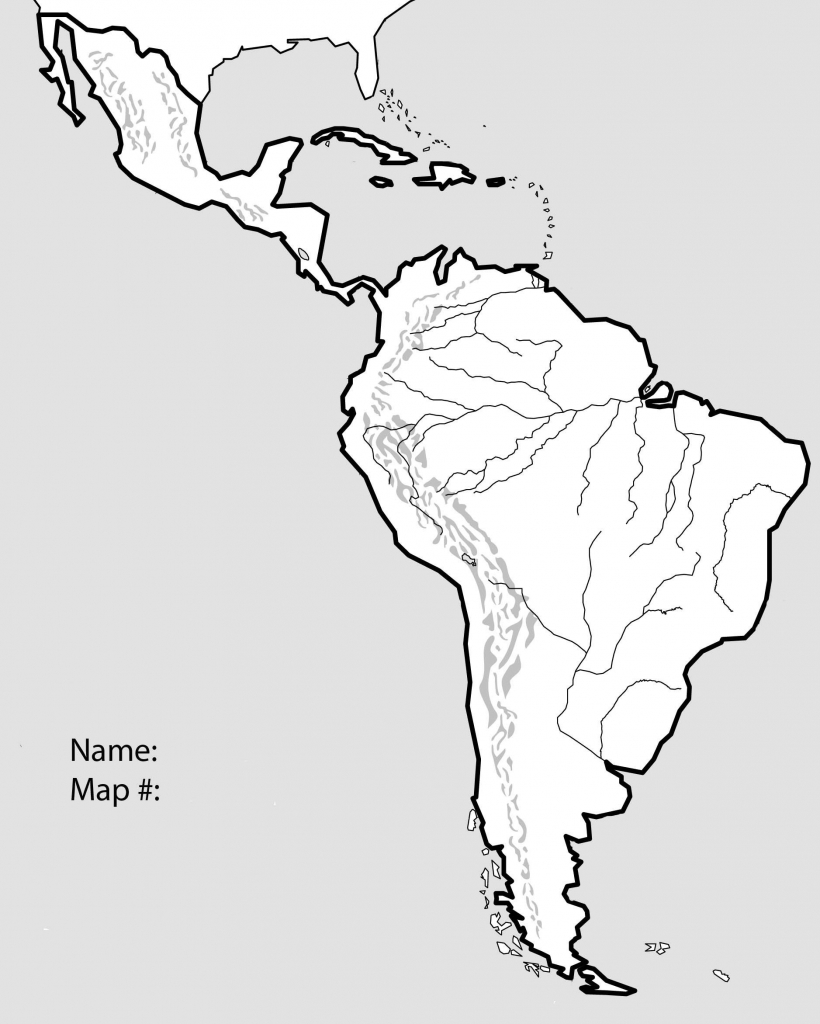 Blank Map Of Central And South America Printable Printable Maps