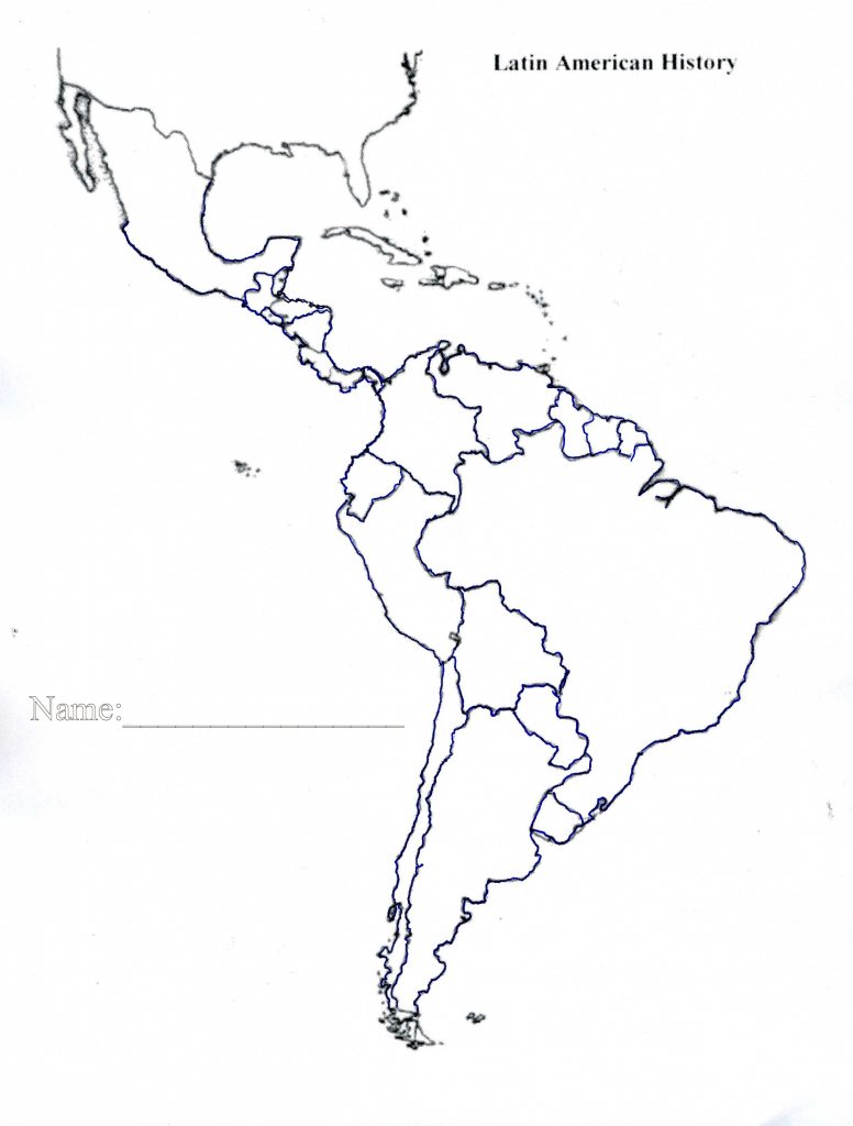 Latin America Map Quiz Printable Blank Of Us And South Central 7 regarding Printable Map Of Central And South America
