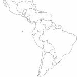 Latin America Printable Blank Map South Brazil At New Of | Jdj Pertaining To Printable Map Of Central And South America