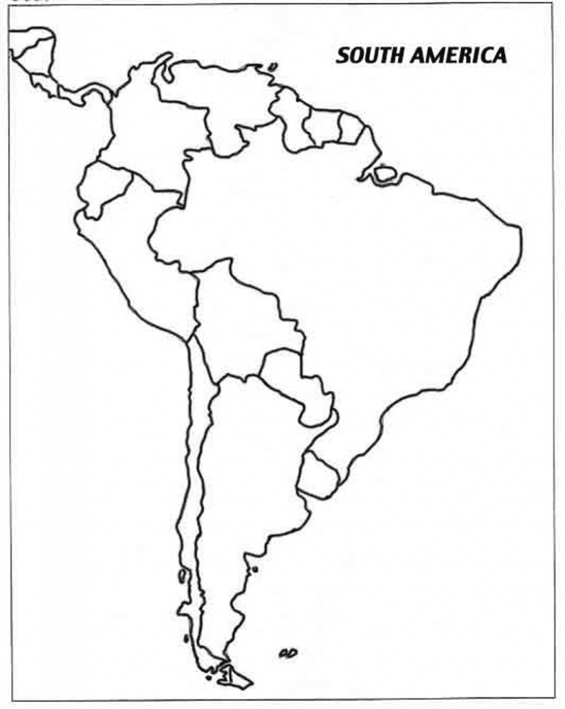 Latin America Printable Blank Map South Brazil Maps Of Within And for Printable Blank Map Of South America