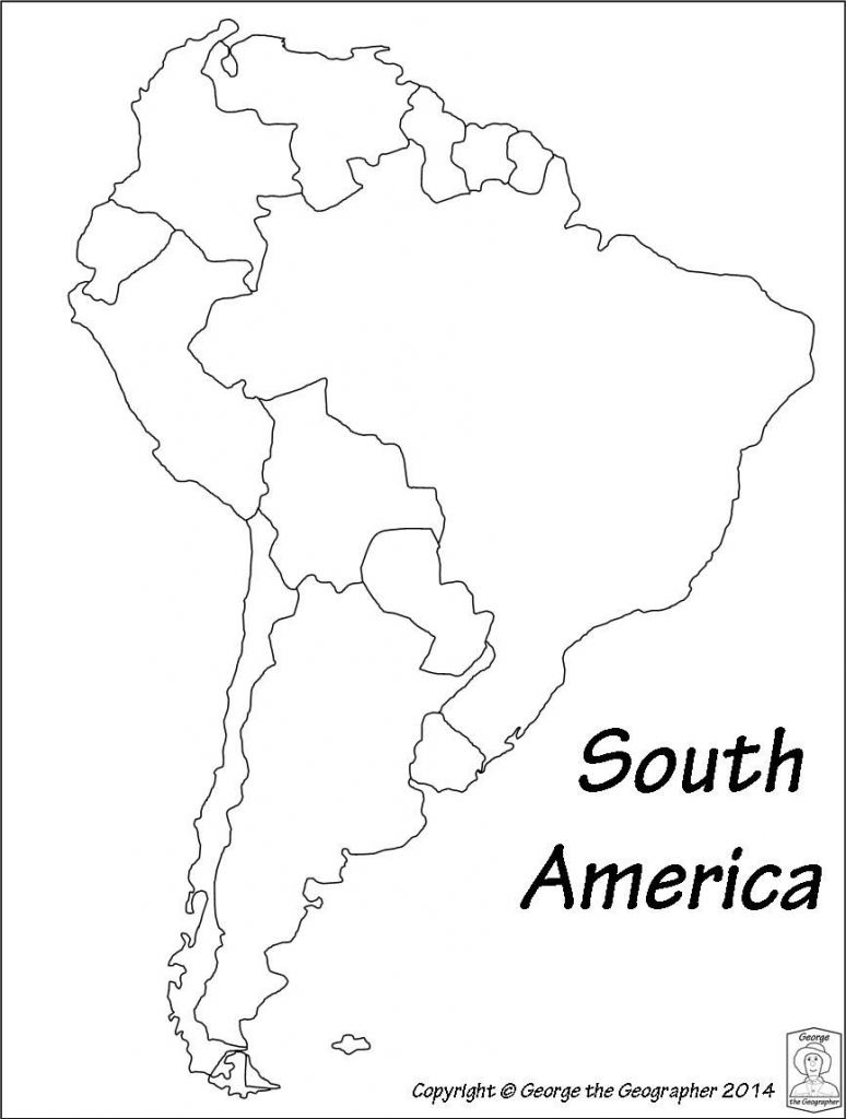 Latin America Printable Blank Map South Brazil Maps Of Within And pertaining to Printable Map Of Latin America