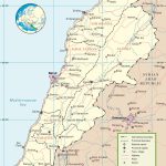Lebanon Political Map throughout Printable Map Of Lebanon