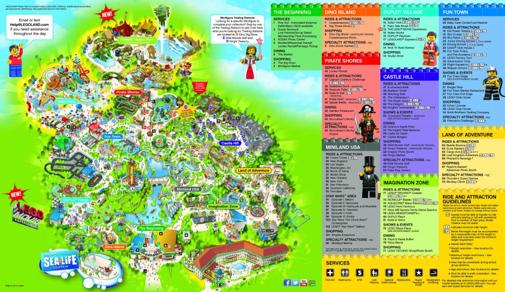 Legoland California Water Park Map | Printable Maps ...