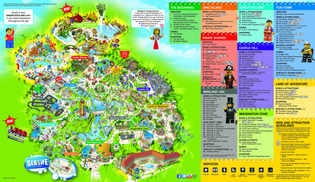 Legoland California Water Park Map | Printable Maps pertaining to Legoland Printable Map