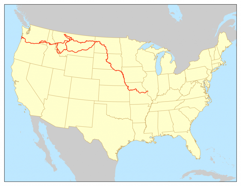 Lewis And Clark National Historic Trail - Wikipedia in Lewis And Clark Trail Map Printable