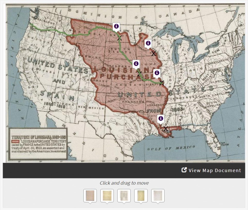 Lewis &amp;amp; Clark&amp;#039;s Expedition To The Complex West | Docsteach inside Lewis And Clark Printable Map
