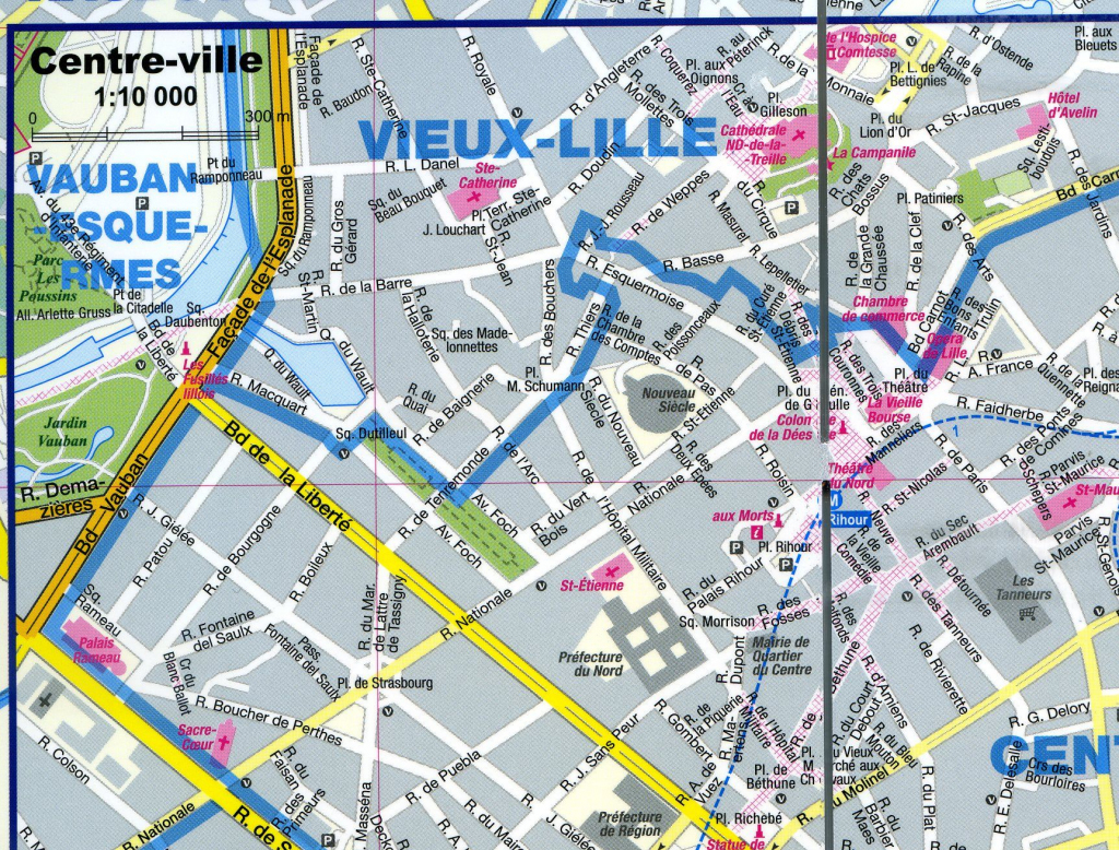 Lille Tourist Map City Plan Of Photos 1725×1311 Attachments with regard to Printable Map Of Lille City Centre