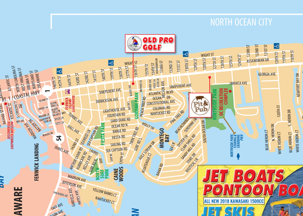 Local Maps | Ocean City Md Chamber Of Commerce in Printable Map Of Ocean City Md Boardwalk