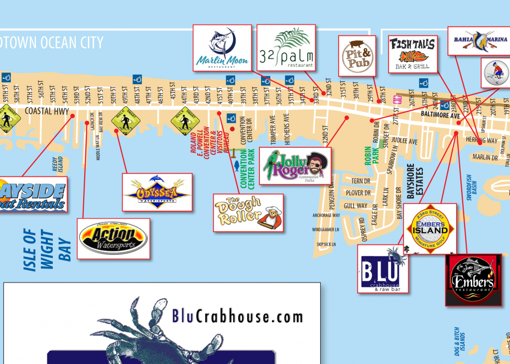 Local Maps | Ocean City Md Chamber Of Commerce throughout Printable Map Of Ocean City Md Boardwalk