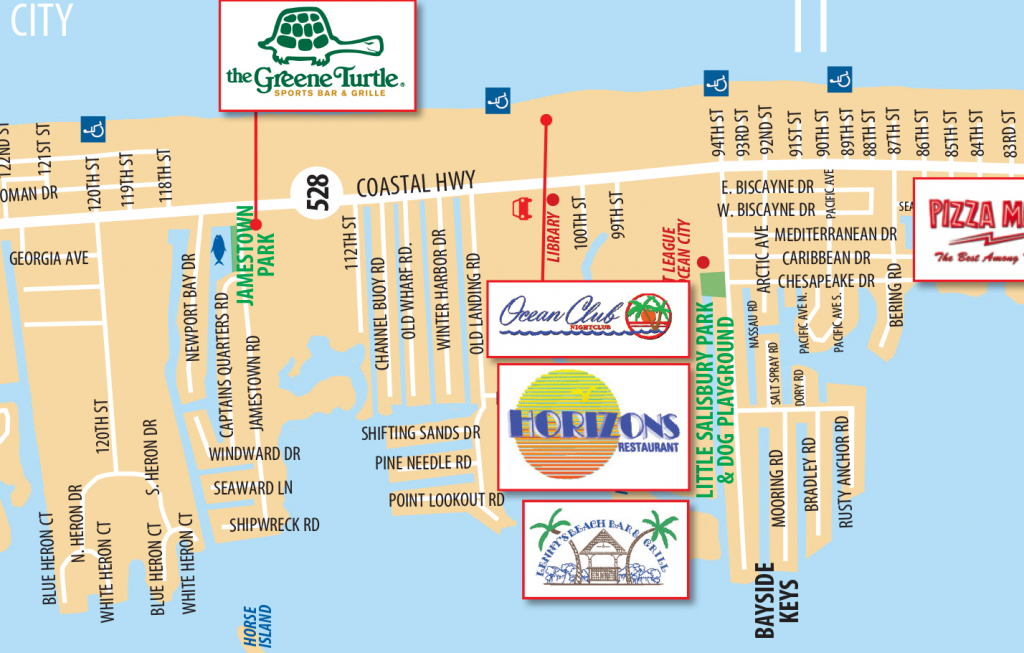 Local Maps | Ocean City Md Chamber Of Commerce within Printable Map Of Ocean City Md Boardwalk