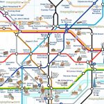 London Tourist Map Printable Tube Attractions Underground Stations With Printable Underground Map