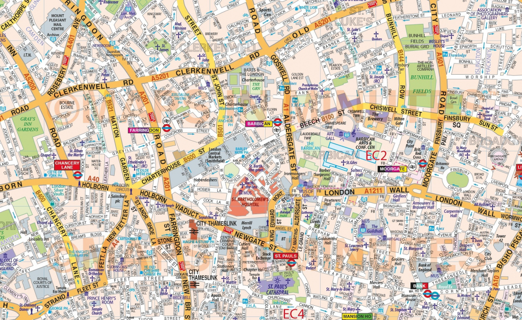 Londonmap1 2Posterdet2 Printable Street Map Of Central London 3 throughout Printable Street Map Of Central London
